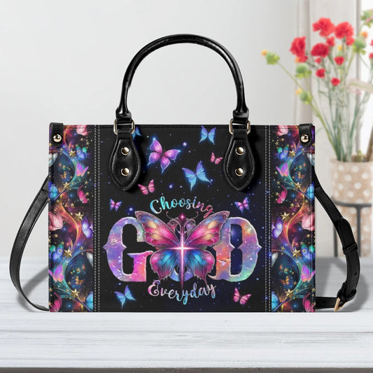 Choosing God Everyday Leather Bag - Gifts For Jesus Lovers 02acxn210425