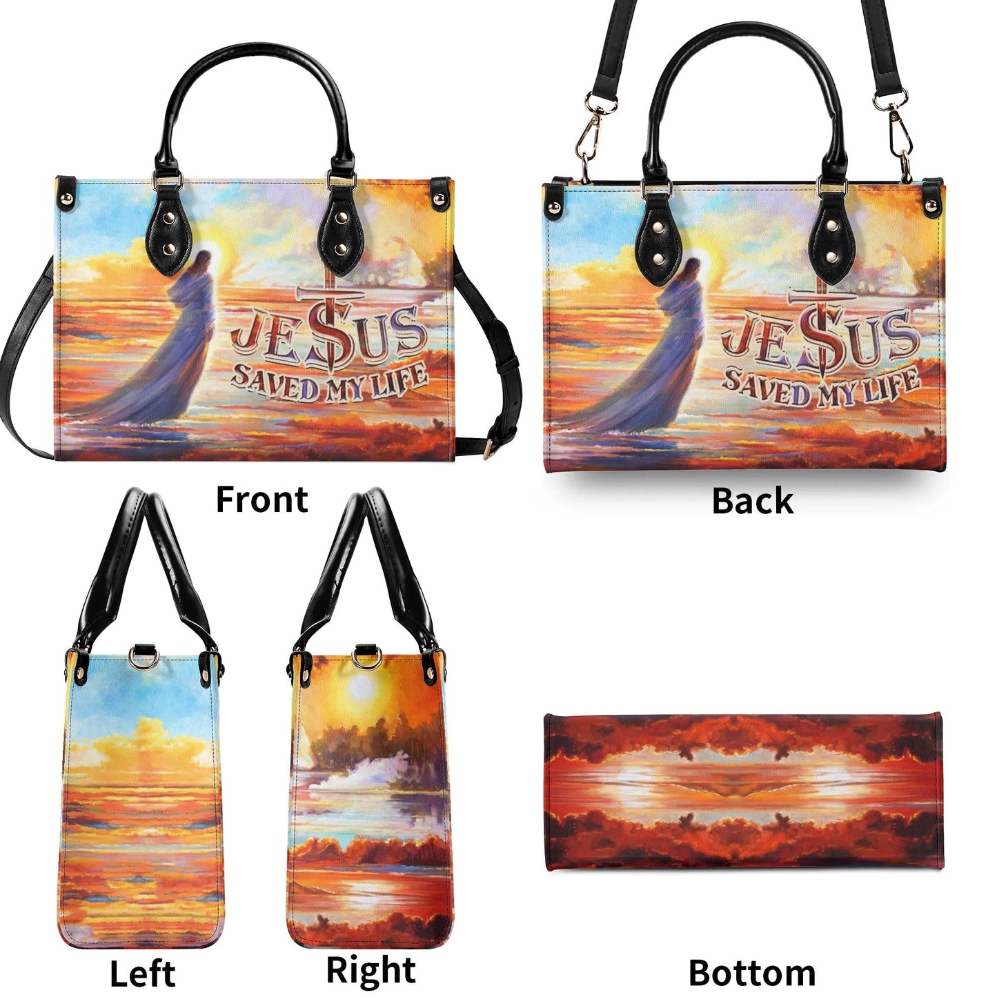 Jesus Saved In My Life Leather Bag 04acxn160425