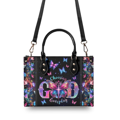 Choosing God Everyday Leather Bag - Gifts For Jesus Lovers 02acxn210425