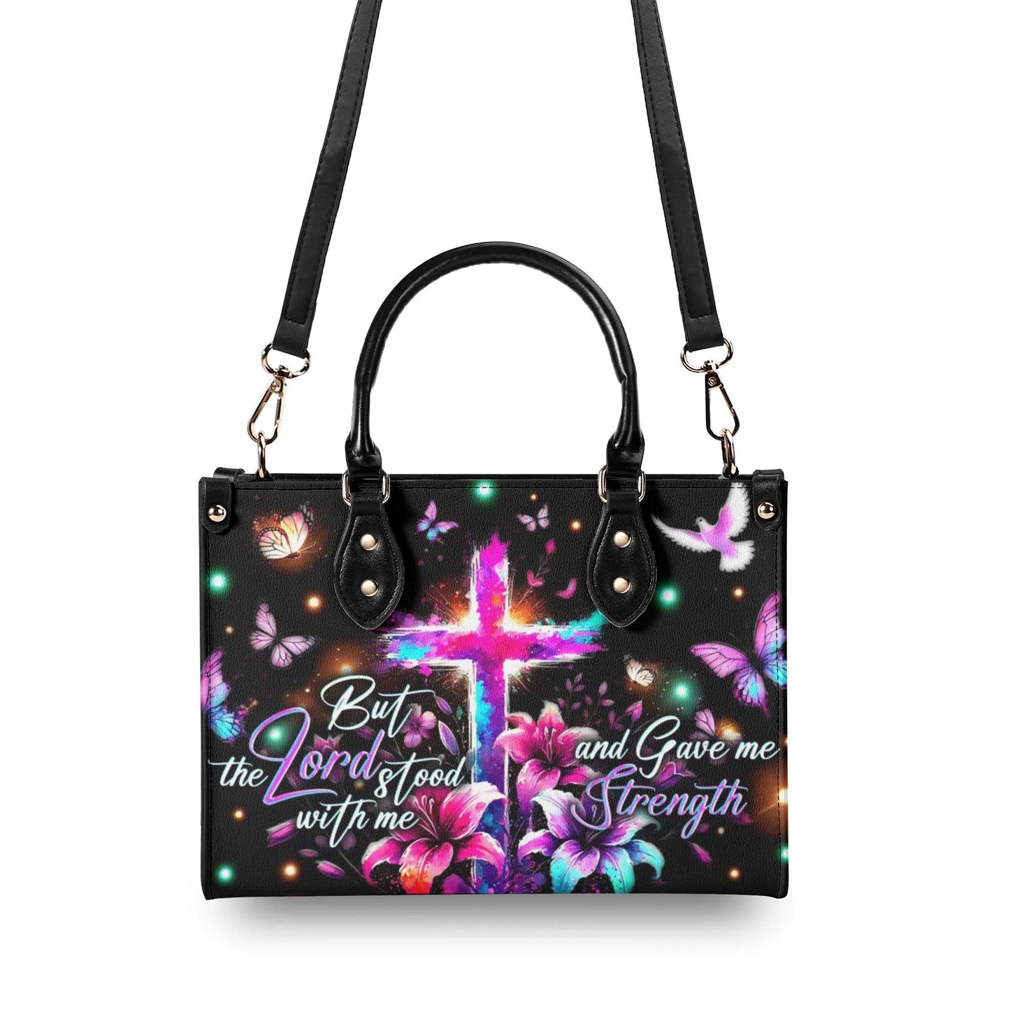 The Lord Stood With Me Leather Bag - Gifts For Jesus Lovers 03acxd210425