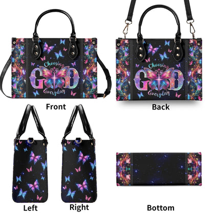 Choosing God Everyday Leather Bag - Gifts For Jesus Lovers 02acxn210425