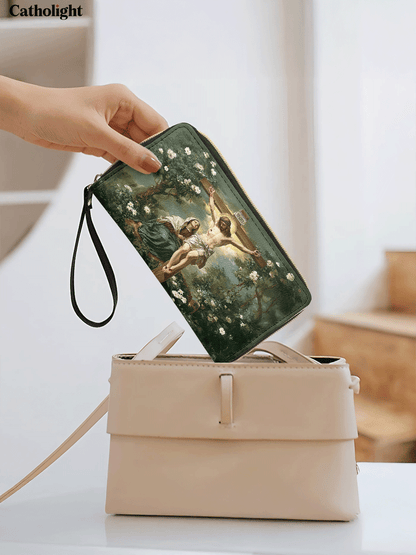 Catholight  The Cross of Redemption - Leather Wallet Purse