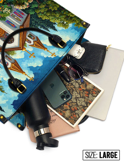 Catholight  Path to Faith Leather Bag