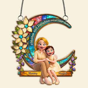 Unbreakable Bond Between Mother & Daughter Suncatcher - Personalized Gifts For Mom 05TOMG270226