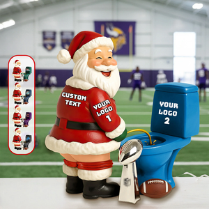 Funny Santa Sport Acrylic Plaque - Personalized Gifts For Sport Lover Plaque 05HUMG131025