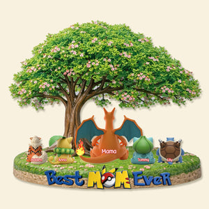 Monster Adventure Mom And Kids Acrylic Plaque - Personalized Gifts For Mom Plaque 01TYMG110326