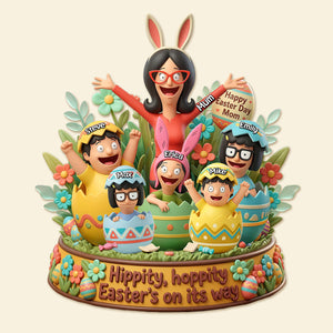 Happy Easter Day Mom Acrylic Plaque - Personalized Gifts For Mom 01pamg130326