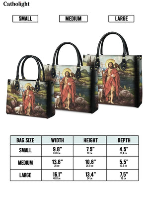 Catholight  Saint John The Baptist Shepherd Leather Bag