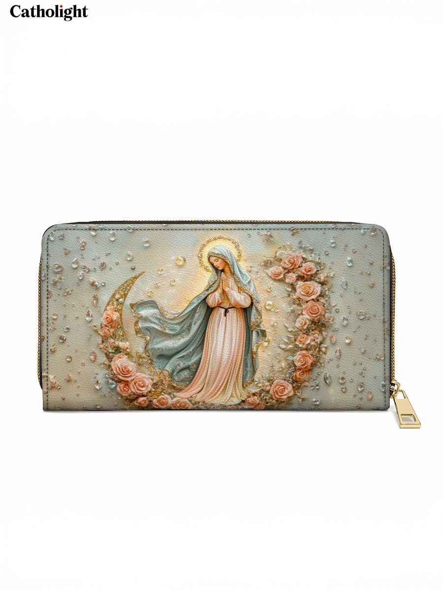 Catholight  The Crescent of Serenity Leather Wallet Purse