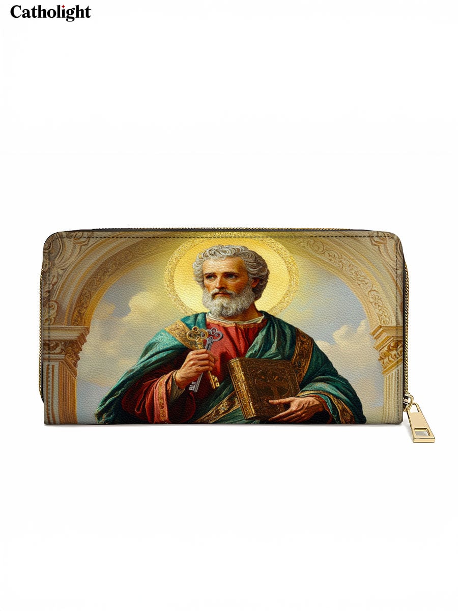 Catholight  Saint Peter’s Legacy Leather Wallet Purse