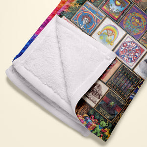 Grateful Dead Christmas Album Blanket - Personalized Gifts For Rock Lovers 02NATA071026