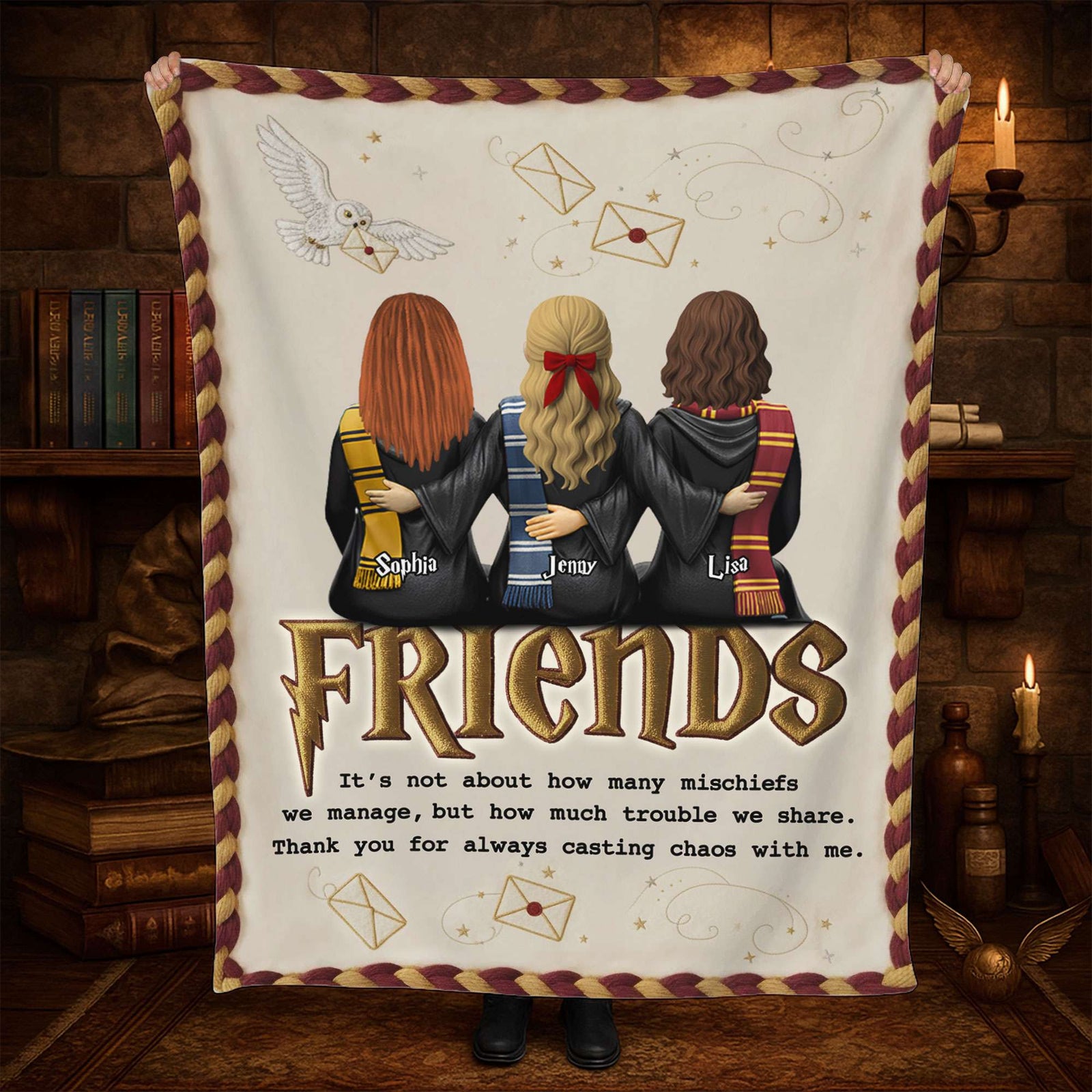 Besties Blanket  - Personalized Gifts For Friends Blanket 05TOTI221025