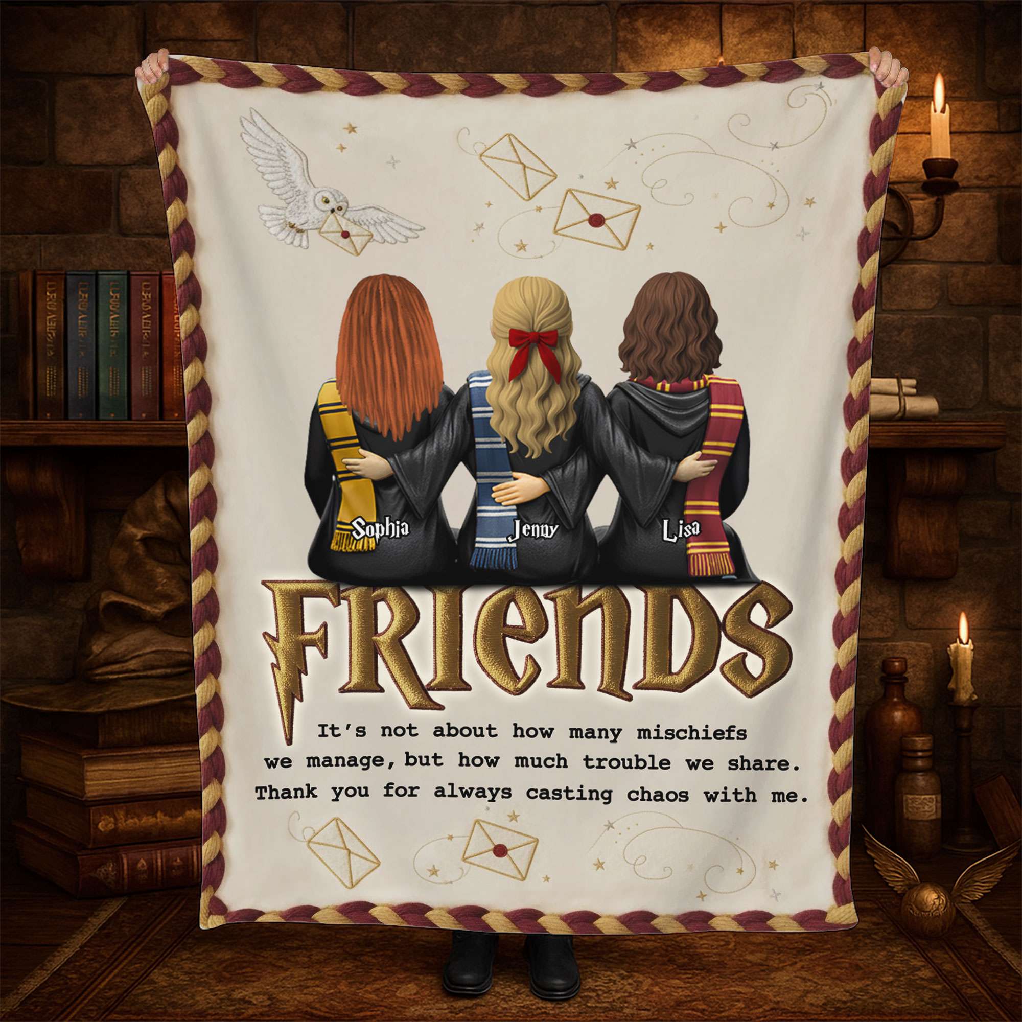 Besties Blanket  - Personalized Gifts For Friends Blanket 05TOTI221025