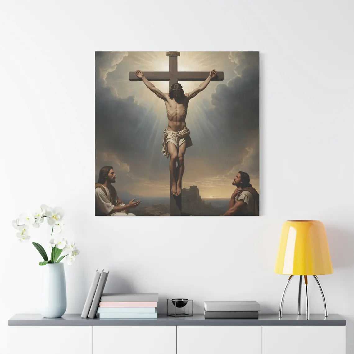 Jesus On The Cross With Thieves Canvas – Gift For Jesus Lover 03acxa060525