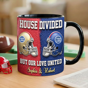 United Love Black Accent Mug - Personalized Gifts For Sporty Couples 01huti060126