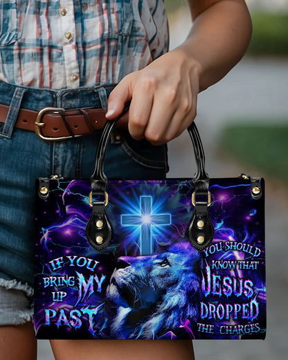 Jesus Dropped The Charges Leather Bag - Gifts For Jesus Lovers 02acxn220425