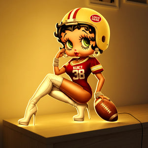 Retro Cute Girl Light Box – Personalized Gift For Sport Lovers 01HUTI011225
