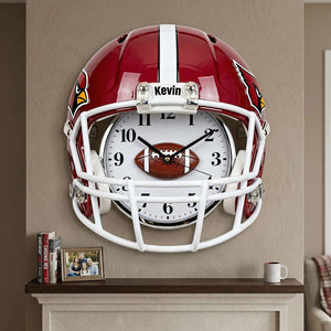 Sport Helmet Hanging Wall Clock - Personalized Gifts For Sport Lovers 04nati201225