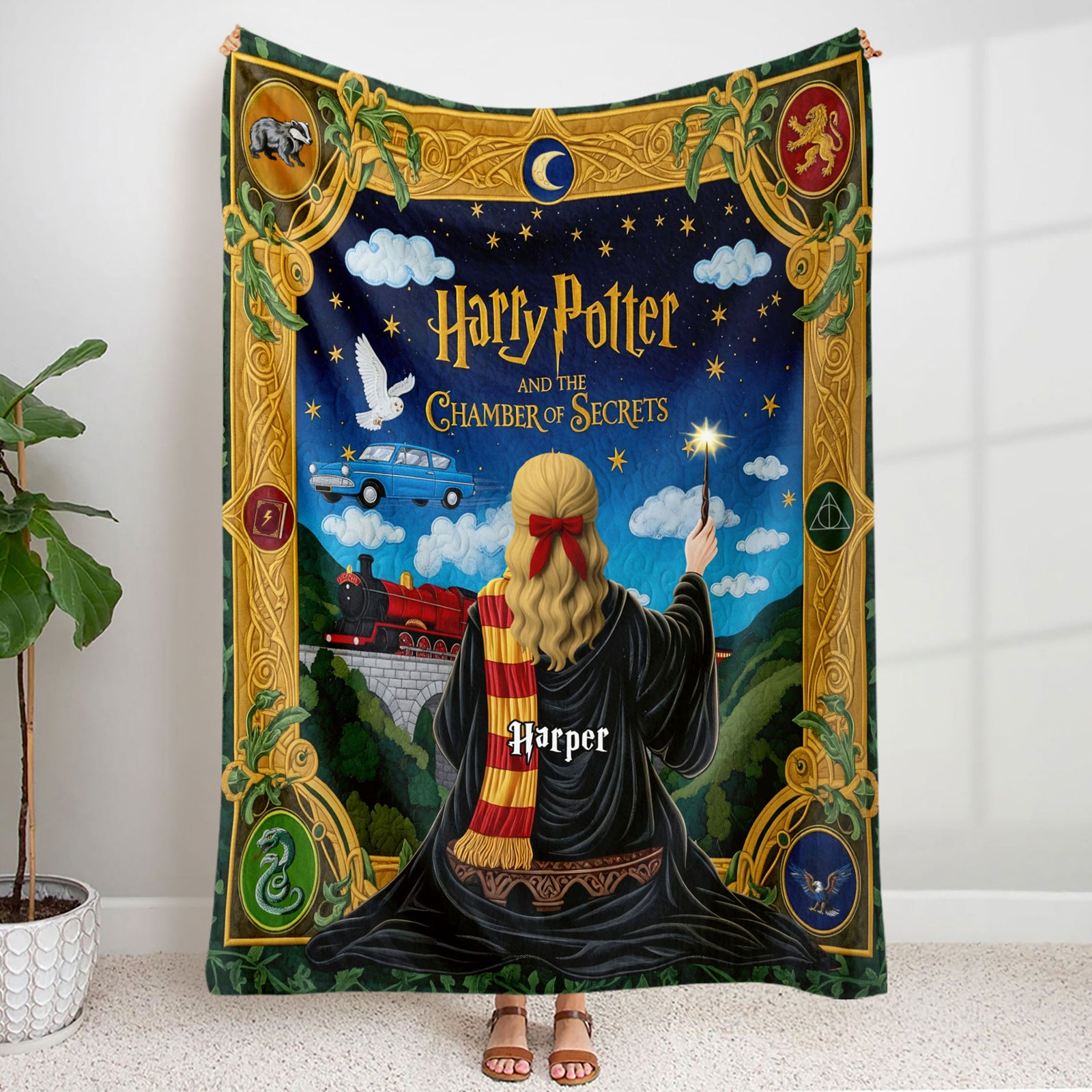 Wizard Blanket  - Personalized Gifts For Magic Lovers 02nati040625