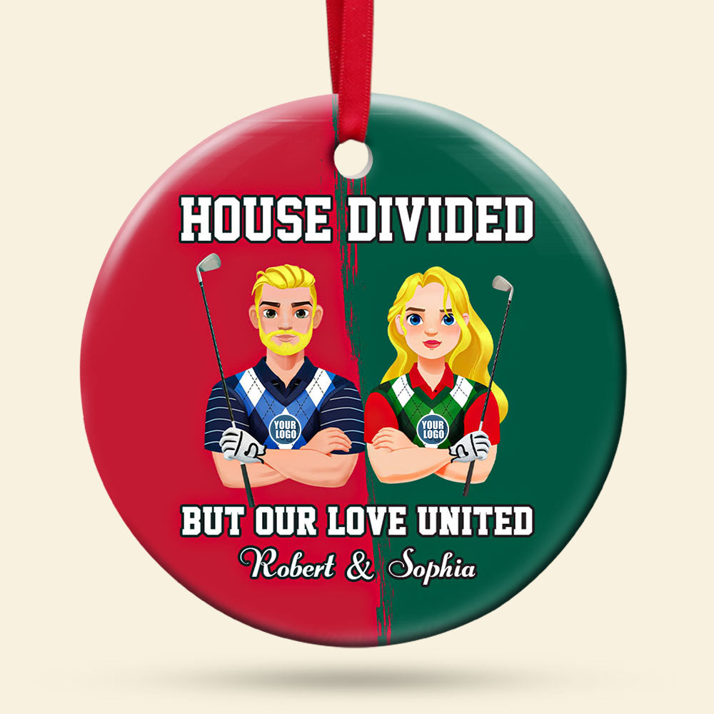 Personalized Gifts For Golf Lovers Couple Christmas Ornament 01huti151024 - Ornament - GoDuckee