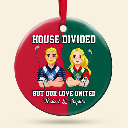Personalized Gifts For Golf Lovers Couple Christmas Ornament 01huti151024 - Ornament - GoDuckee