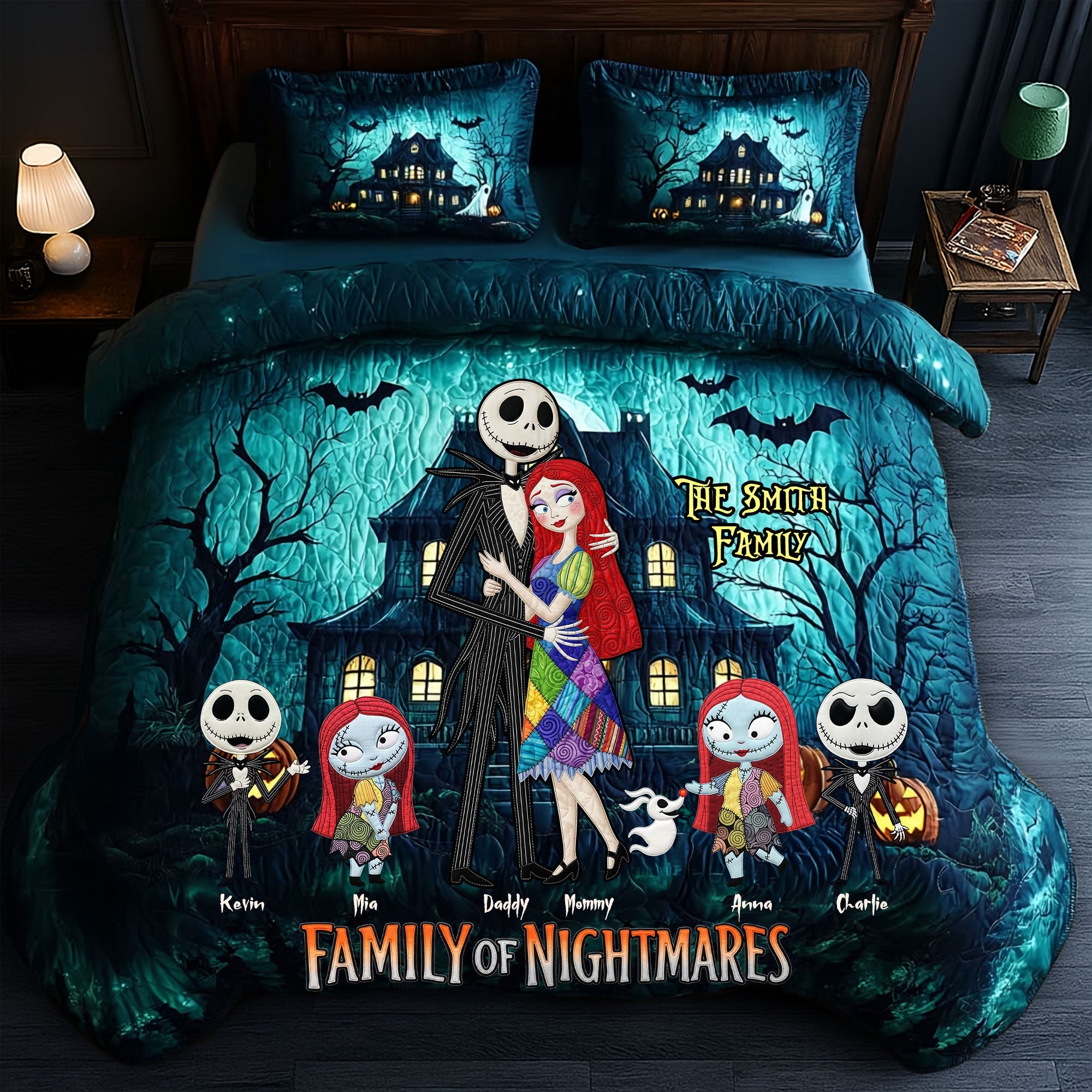 Horror Family Quilt Bedding Set - Personalized Gifts For Family 05qhti080825