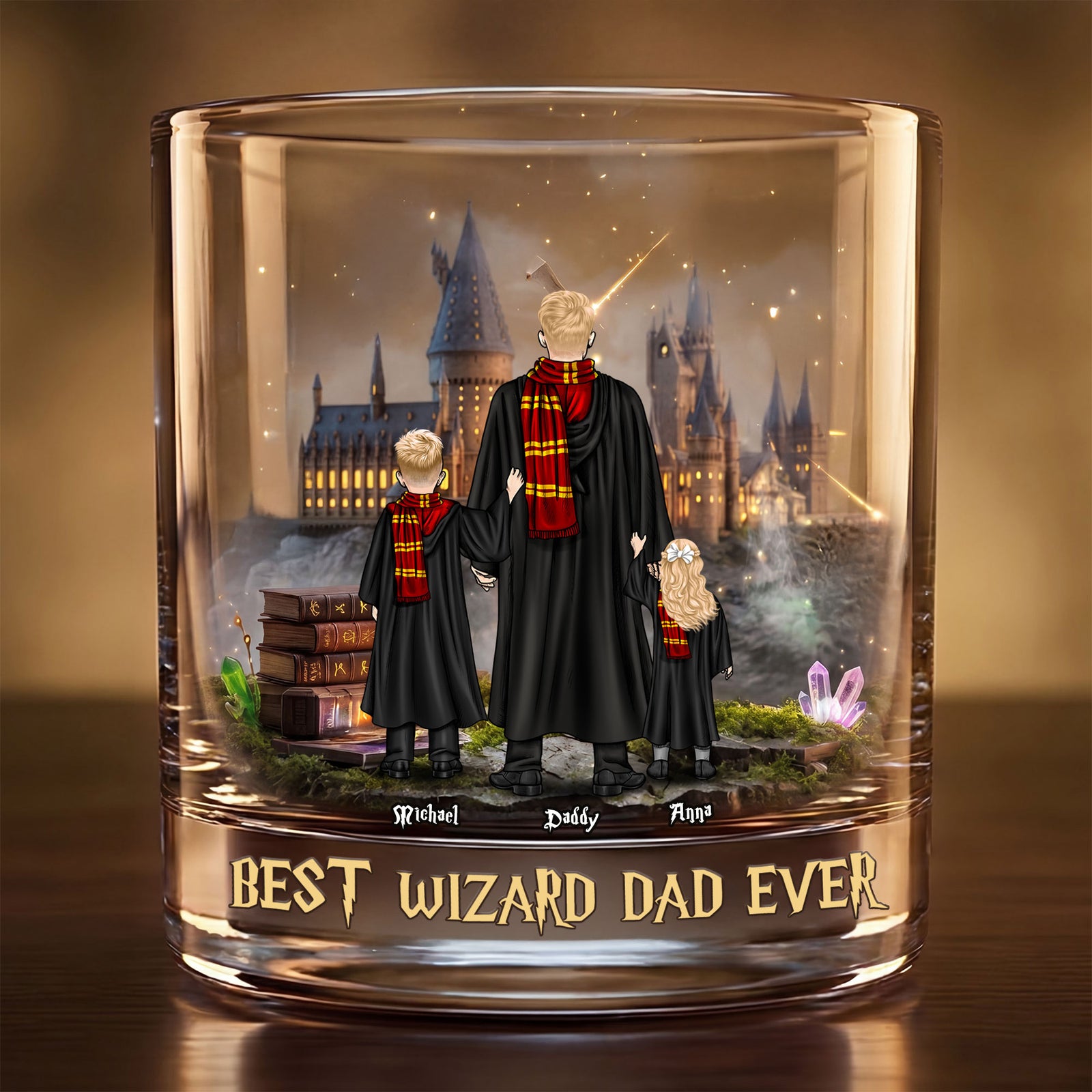 Magical Father Glass Mug Personalized Gifts For Dad 01OHTI010526