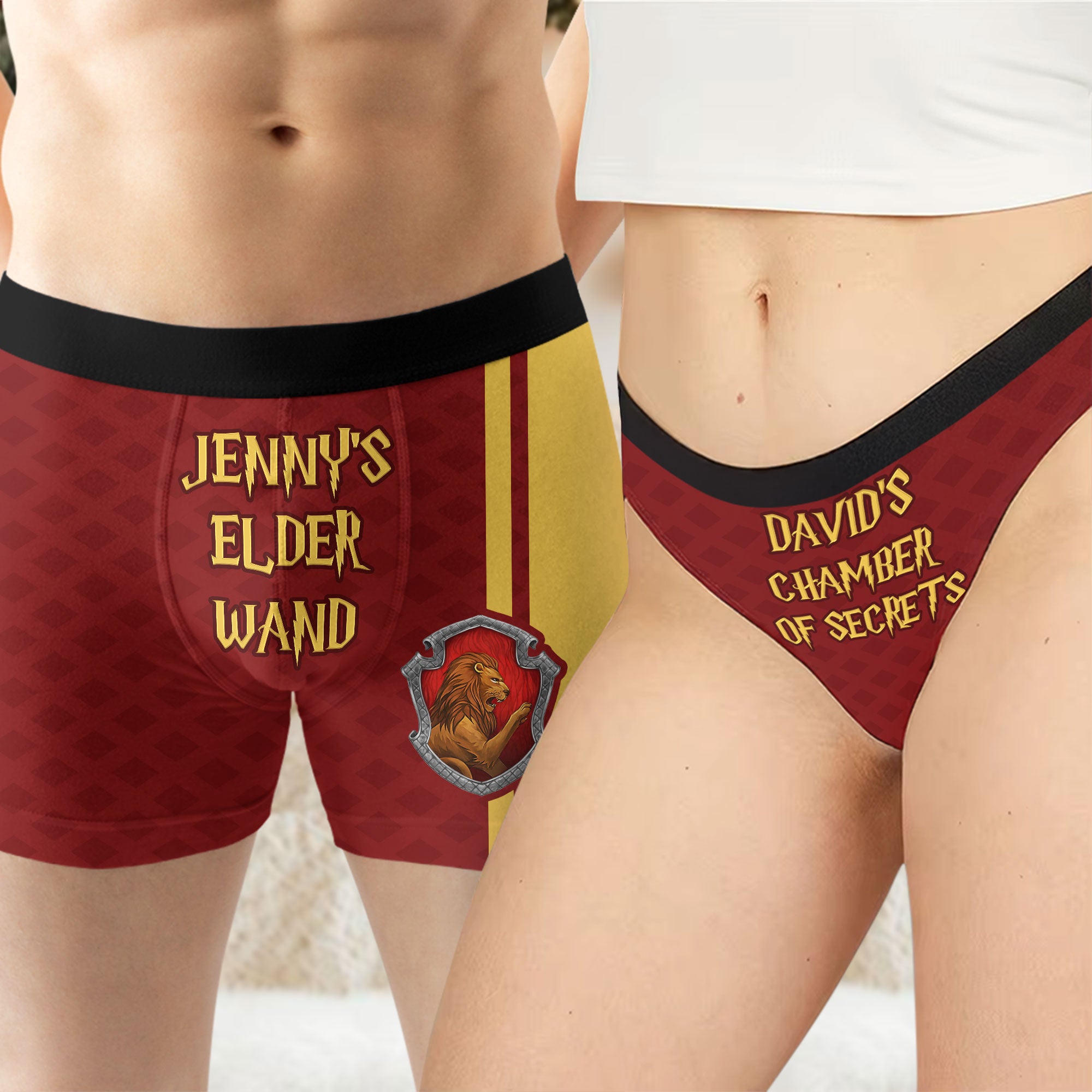 Couple Forever - Men's Boxers and Women's Brief Personalized Gifts For Couple 01HUTI161025
