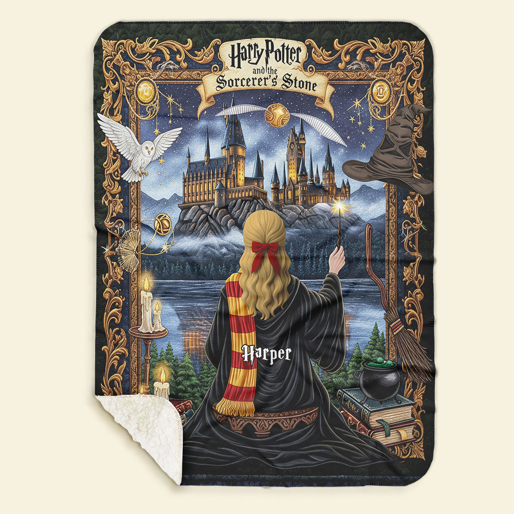Wizard Blanket  - Personalized Gifts For Magic Lovers 02nati040625