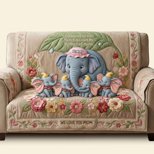 Love Mother Quilted Sofa Cover - Personalized Gifts For Mothers 04pati040226