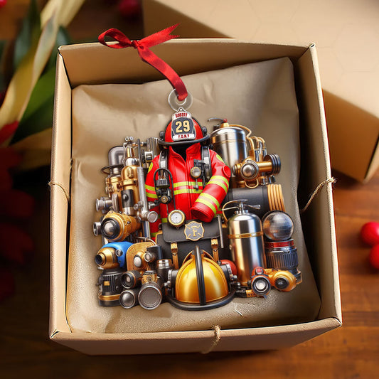 Personalized Gift For Firefighter Christmas Ornament 02OHTI201124 - Ornament - GoDuckee