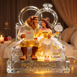 Romantic Fairytale Couple Light Box - Personalized Gifts For Couple 04ohti171225
