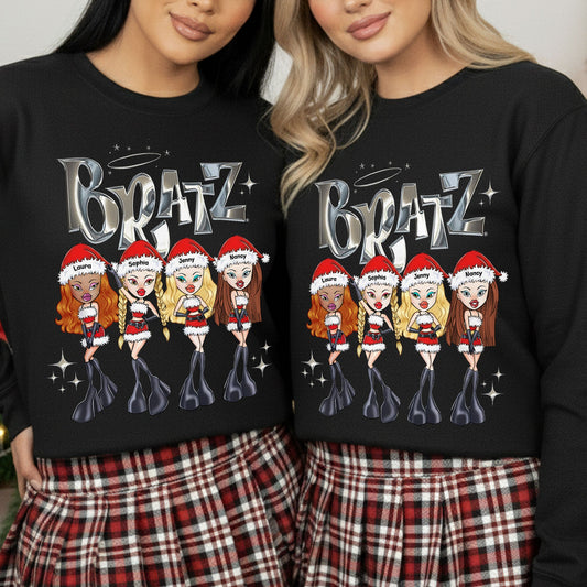 Sassy Baddie Christmas Gang Shirt, Personalized Gifts For Friends 04qhti100925-Homacus