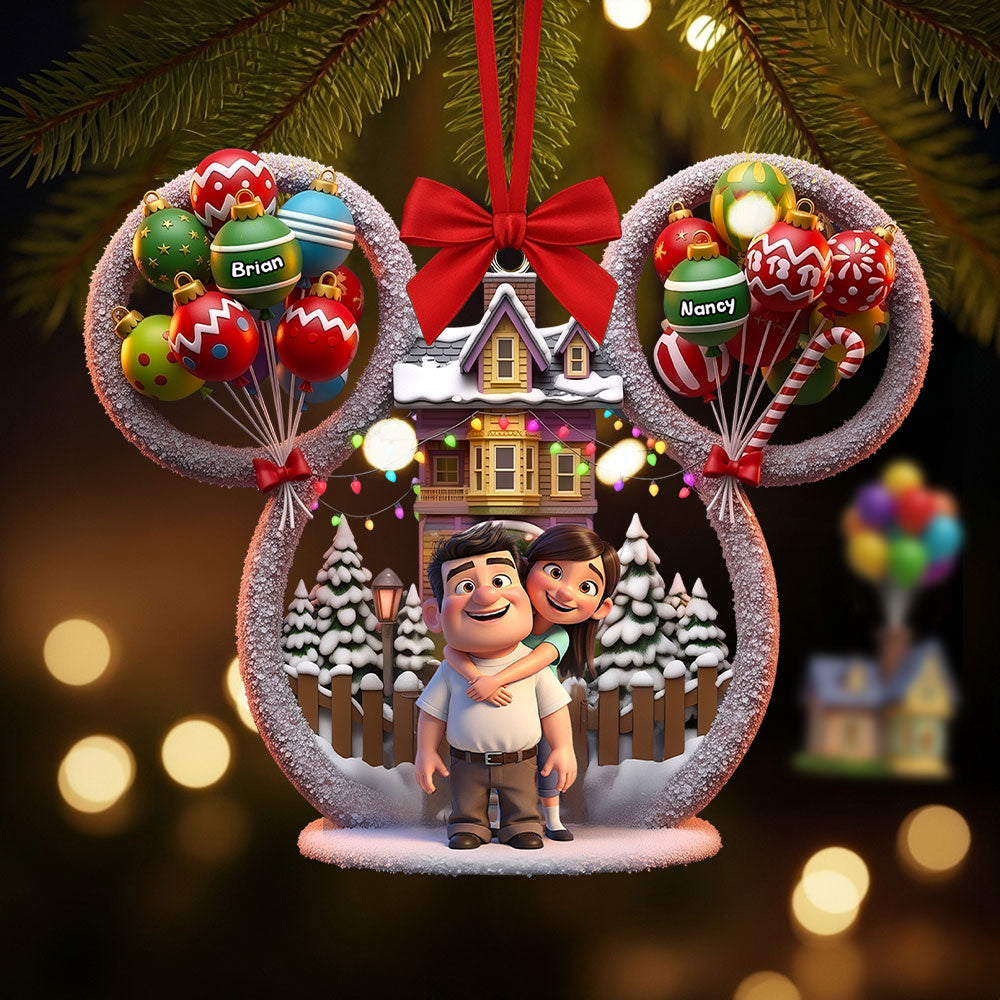 Cartoon Couple Ornament - Personalized Gifts For Couple 03tgti190825