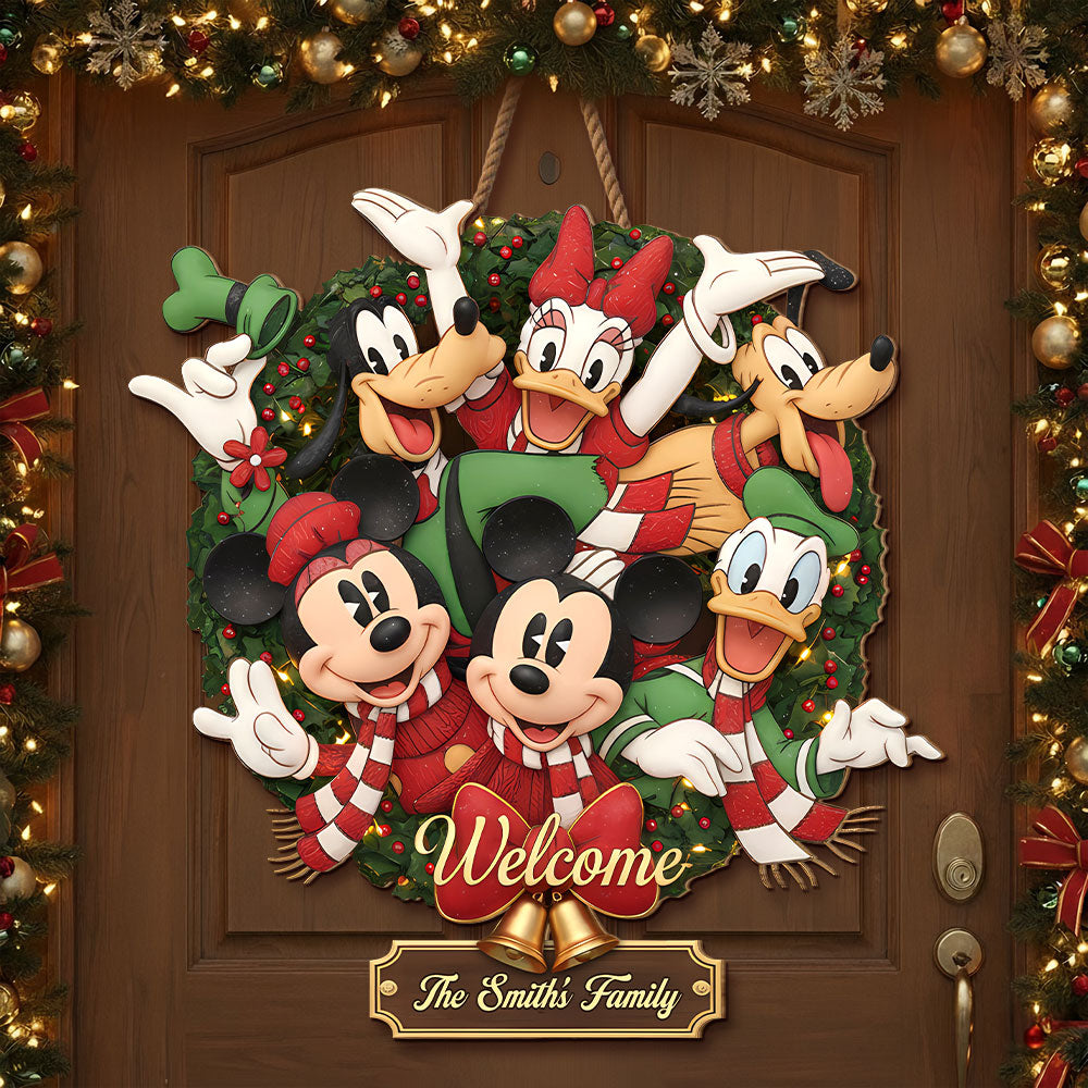 Adorable Characters Wooden Sign - Personalized Gifts For Family 06HYTI061125