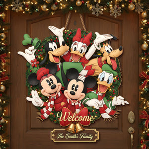 Adorable Characters Wooden Sign - Personalized Gifts For Family 06HYTI061125