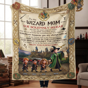 Fantasy Mom and Kids Blanket  - Personalized Gifts For Mother's Day 05huti130326