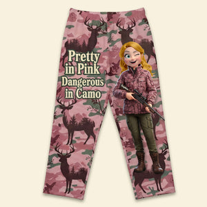 Hunting Girl Pajama Pants - Personalized Gift For Hunting Lover Pant 02NATI140125