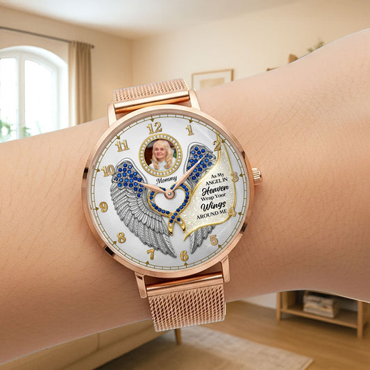 Memorial Quartz Watch - Custom Photo Gifts For Loved Ones 01huti040825
