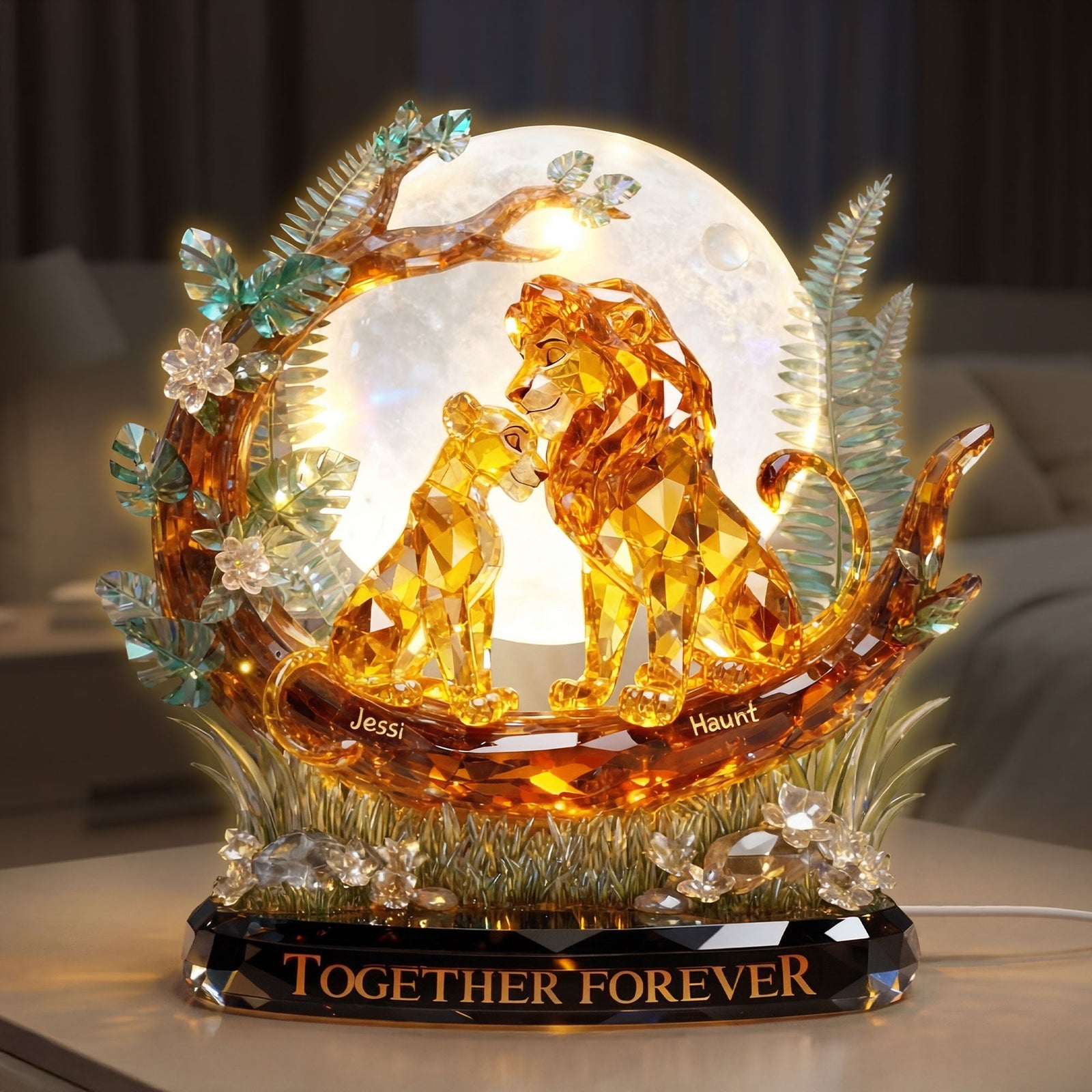 Romantic Couple Acrylic Light Box - Personalized Gifts For Couples 02toti191225-Homacus