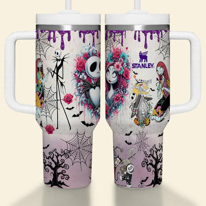 Gothic Skeleton Couple 40oz Luminous Tumbler - Trendy Gifts For Couples 89laxx180725-Homacus