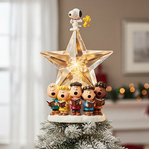 Singing Carol Tree Topper - Gifts For Christmas Acrylic Christmas Tree Topper 03PATI191125