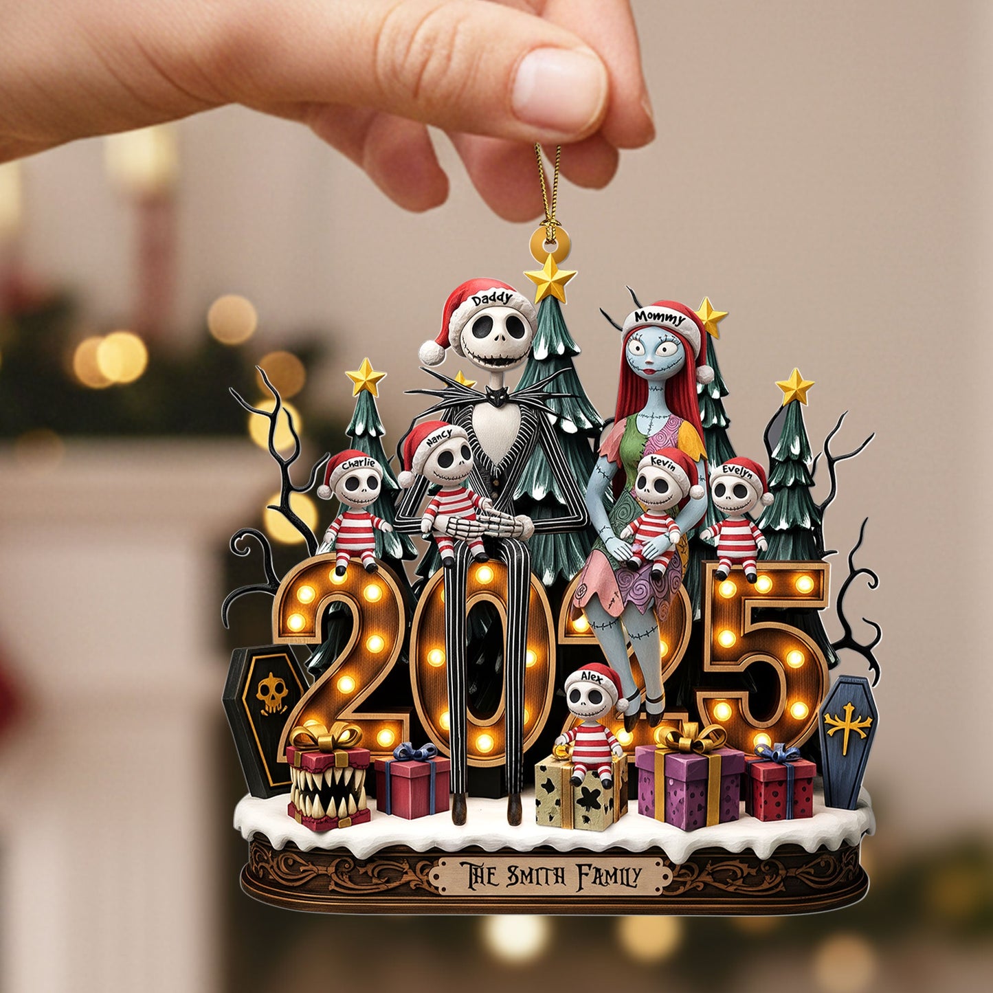 Spooky Family Ornament - Personalized Gifts For Family 05pati050925
