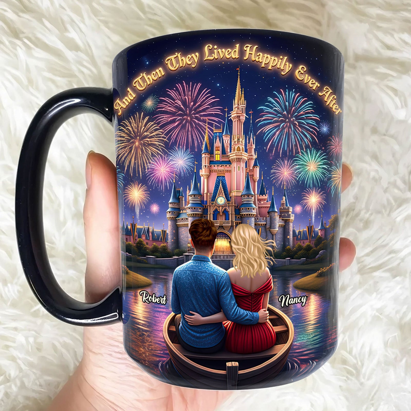 Couple Happily Ever After Coffee Mug - Personalized Gifts For Couple 05huti021225
