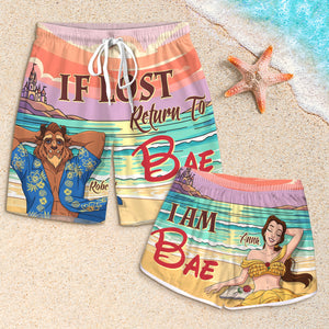 Summer Fairy Tale Couple Beach Shorts - Personalized Gifts For Couple 02nati150725