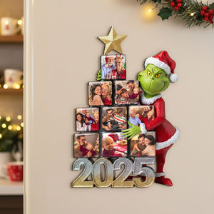 Green Monster Family Fridge Magnet - Custom Photo Gifts For Family Acrylic Fridge Magnet 04PGTI201125