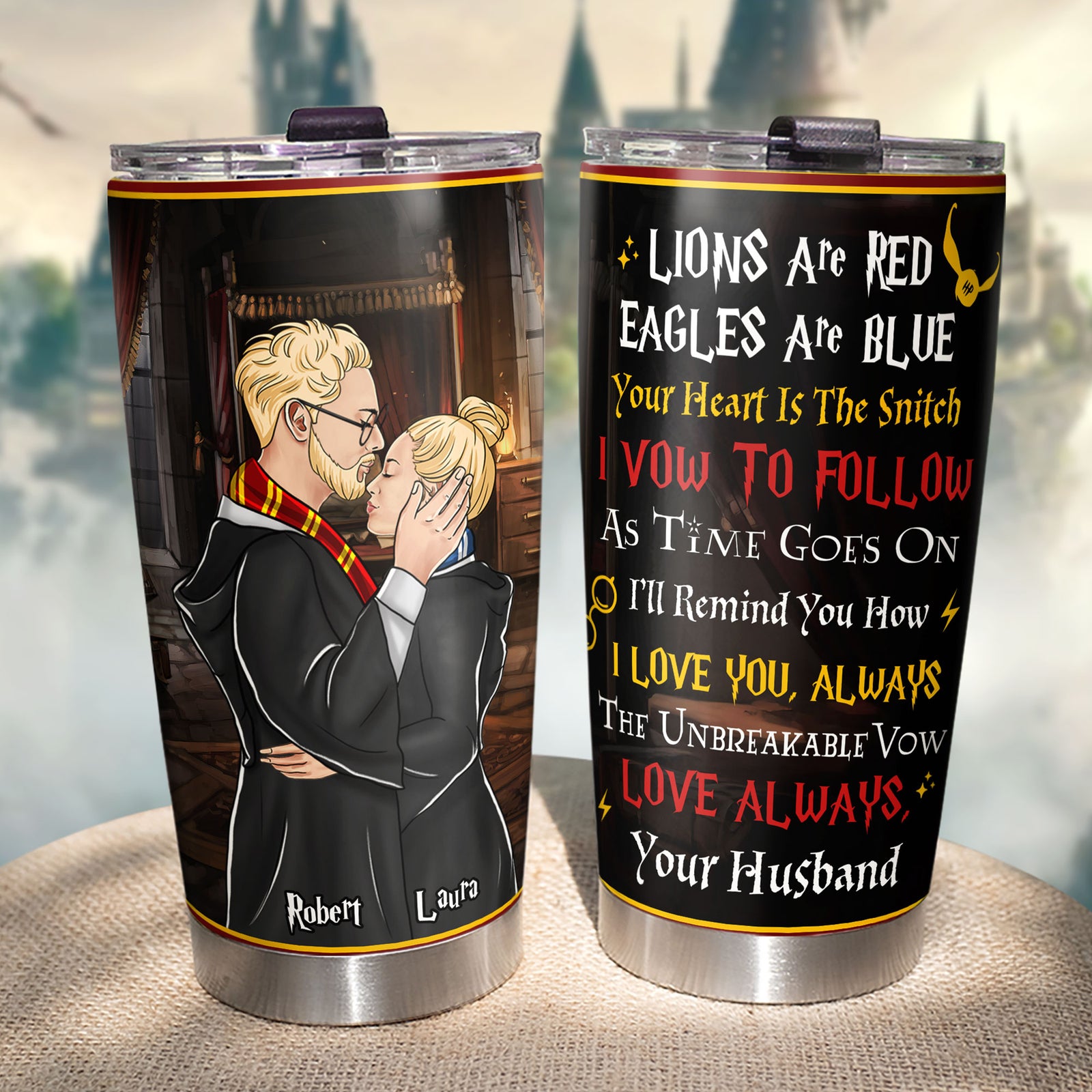 Wizard Couple Tumbler - Personalized Gifts For Couple 01huti260525