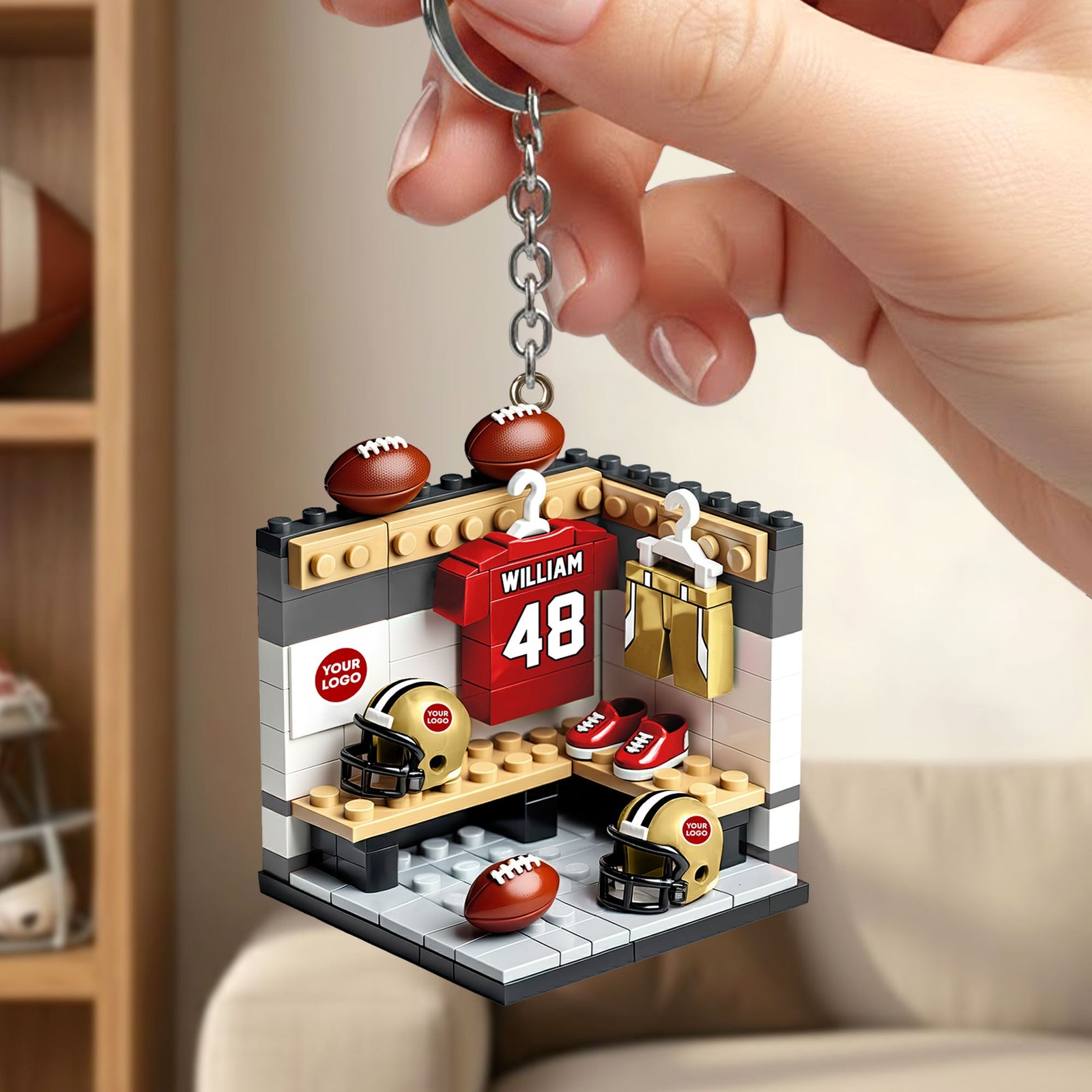 Sport Lover Keychain - Personalized Gifts For Sport Fans Keychain 01HUTI290126