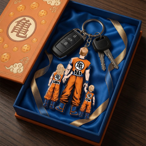 Hero Dad Power Keychain – Personalized Gifts For Dad 041QHHU020525HH
