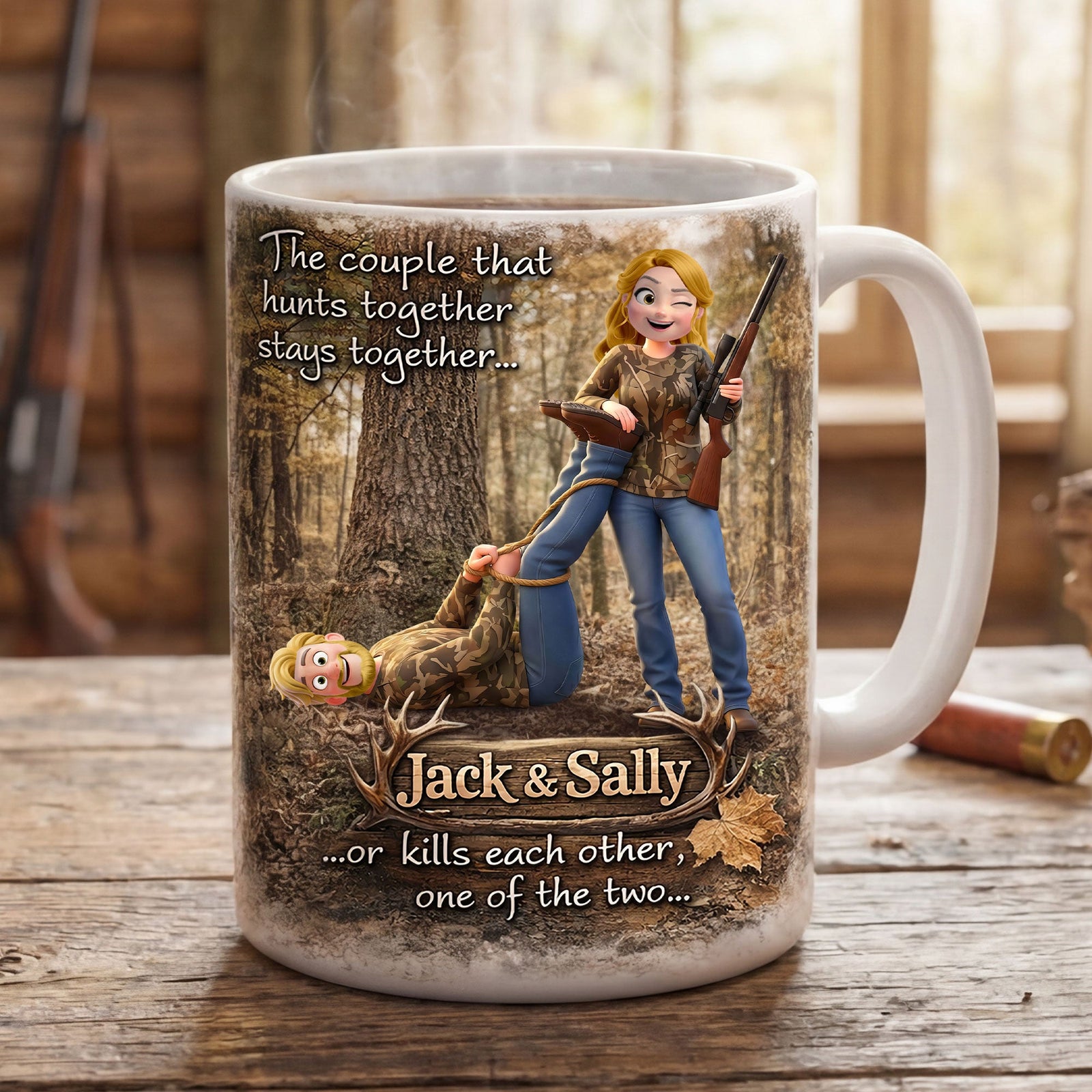 Hunting Couple Coffee Mug - Personalized Gifts For Couple 03huti270126